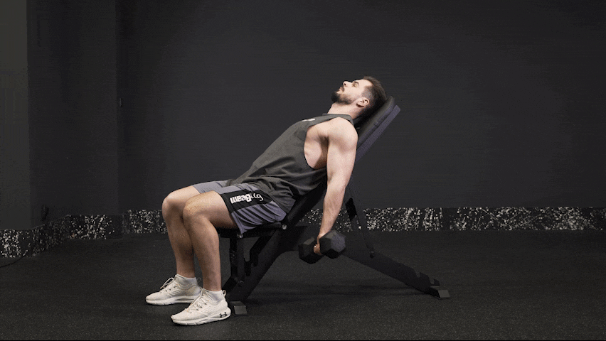 Jak poprawnie wykonać dumbbell incline bench biceps curl