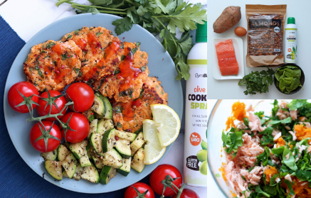 Przepis fitness: Placki ze słodkich ziemniaków z łososiem na obiad lub kolację