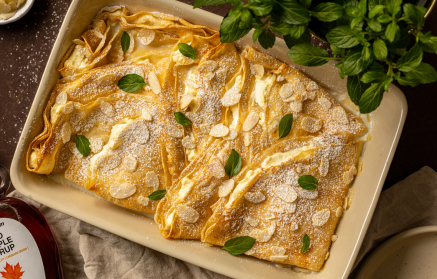 Przepis fitness: Pieczone naleśniki z kremem twarogowym