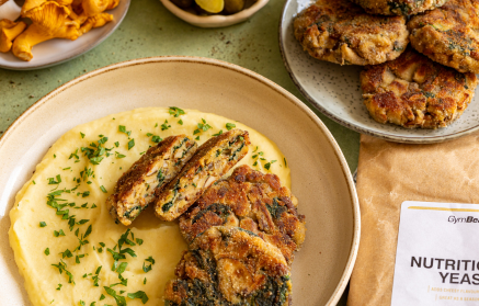 Przepis fitness: Kotlety grzybowe ze szpinakiem baby