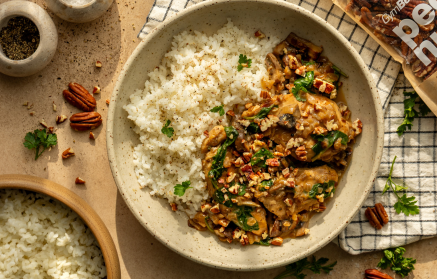 Przepis fitness: Pierś z kurczaka z pieczarkami