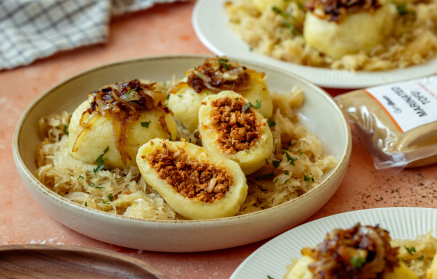 Przepis fitness: Knedle ziemniaczane nadziewane tofu