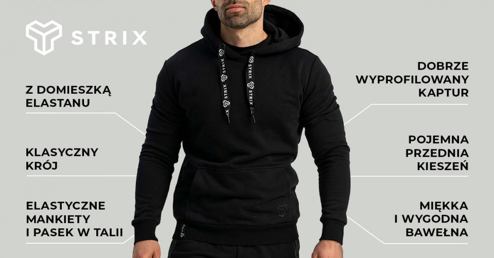 Mikina Hoodie Aster black - STRIX