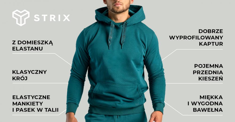Mikina Hoodie Aster Deep Teal - STRIX