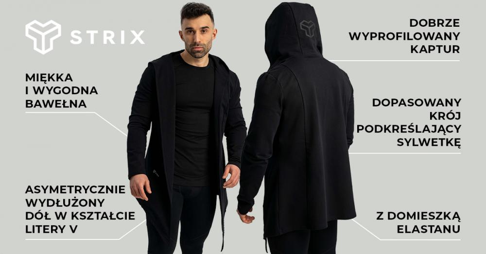 Hoodie Tee black - STRIX