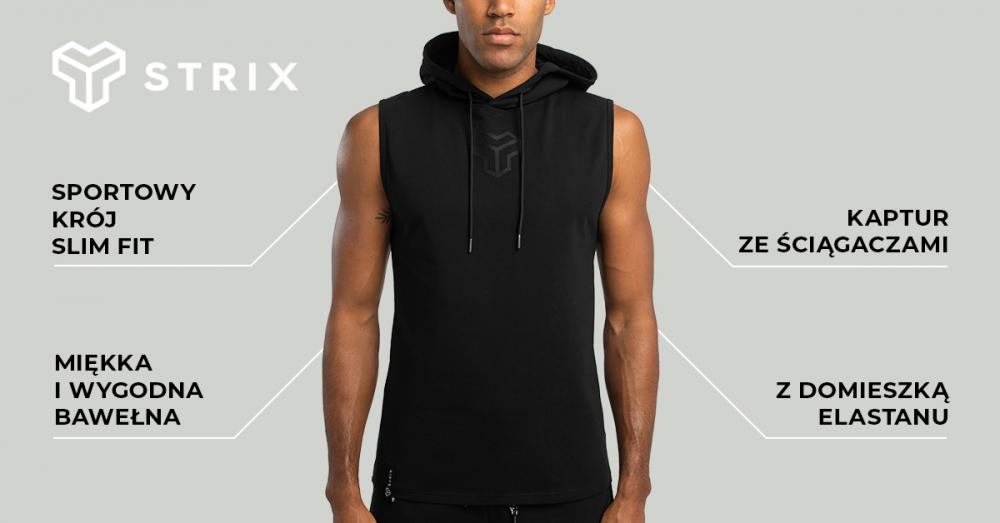 Tílko Essential Hoodie tank black - STRIX