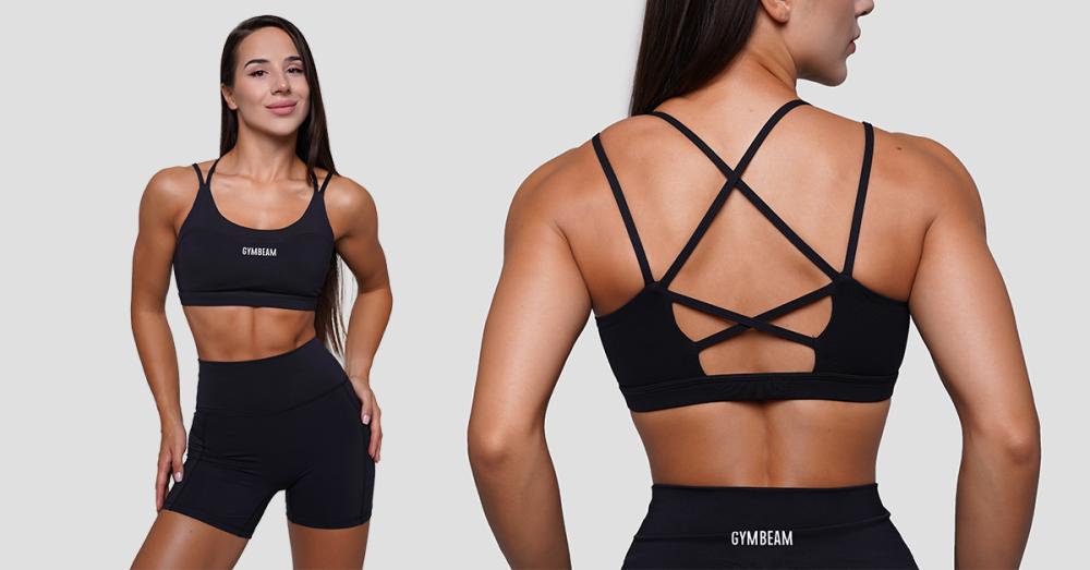 FIT Sports Bra Black - GymBeam