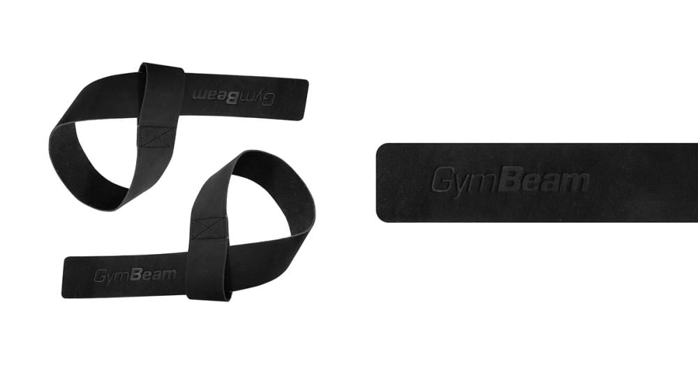 Leather Lifting Straps Black - GymBeam