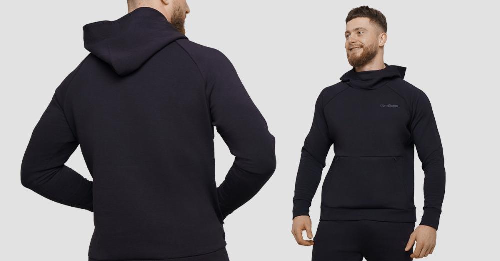 Agile Hoodie Onyx - GymBeam	