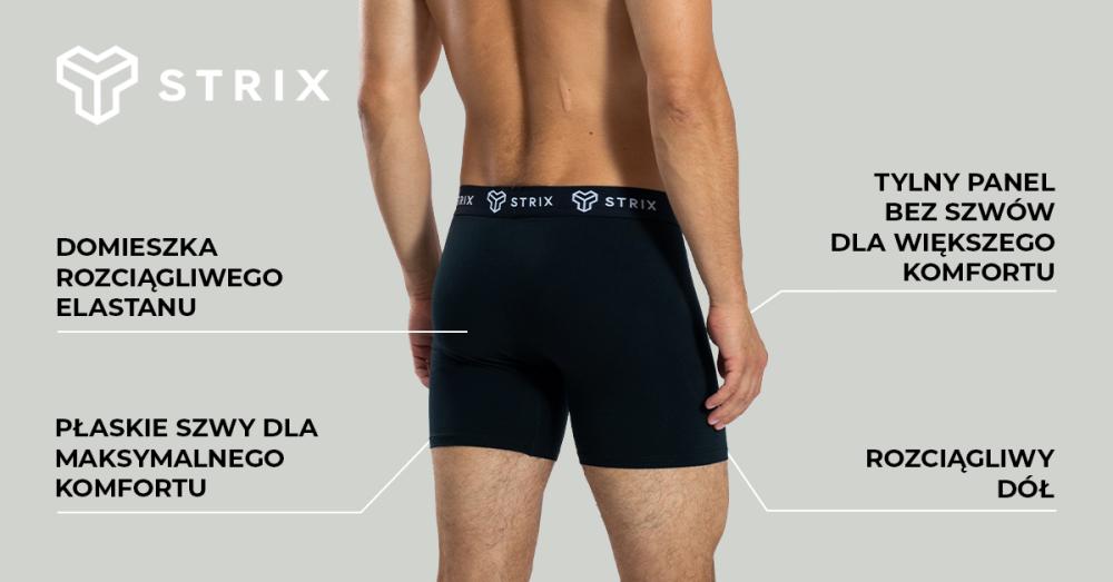 Męskie bokserki Essential 2Pack Black - STRIX