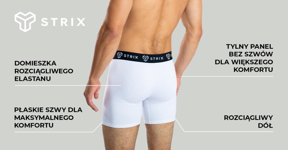 Męskie bokserki Essential 2Pack Black - STRIX