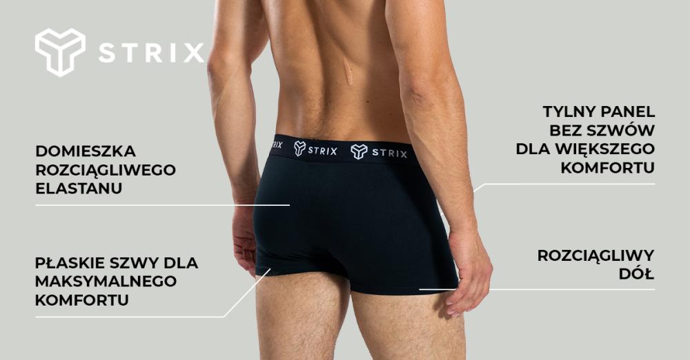 Męskie bokserki Essential 2Pack Black - STRIX