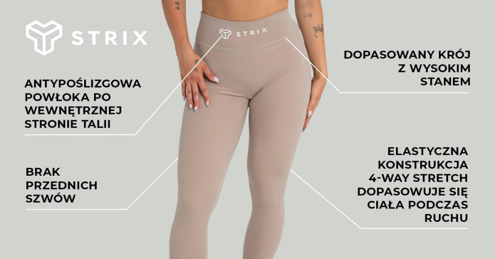 Damskie legginsy Taupe - STRIX