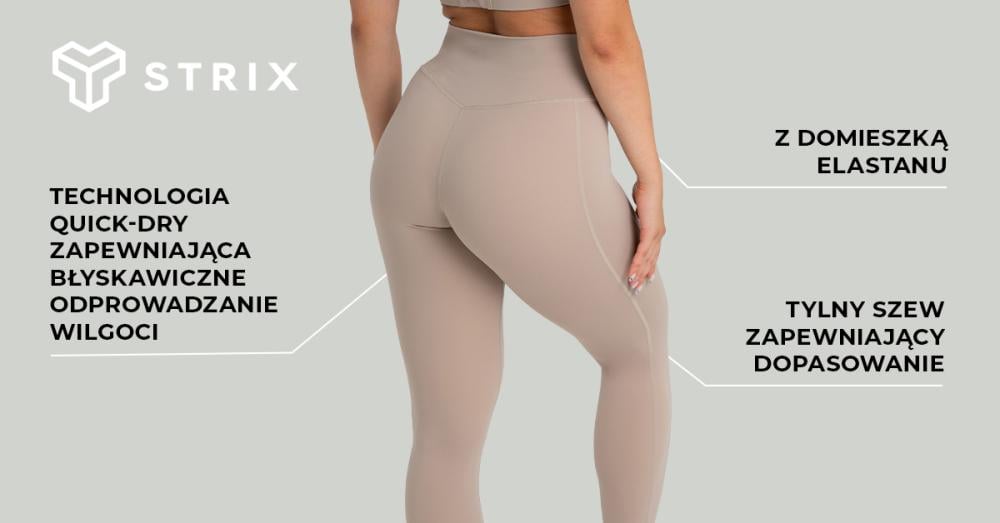 Legginsy damskie Taupe - STRIX
