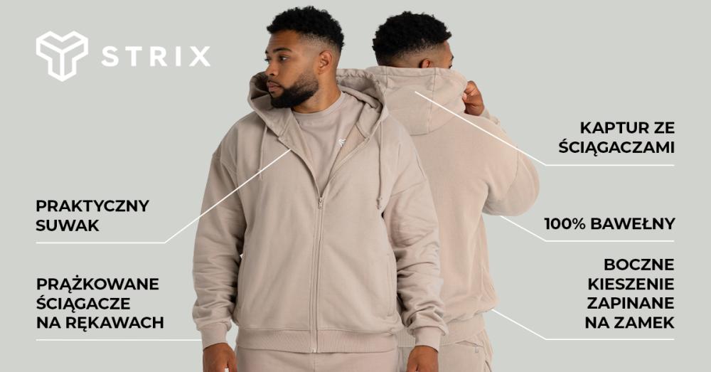 Zip Hoodie Taupe - STRIX