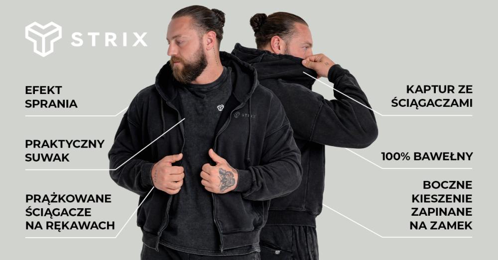 Washed Zip Hoodie - STRIX