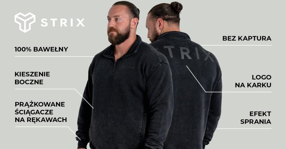 Washed Jumper Black - STRIX