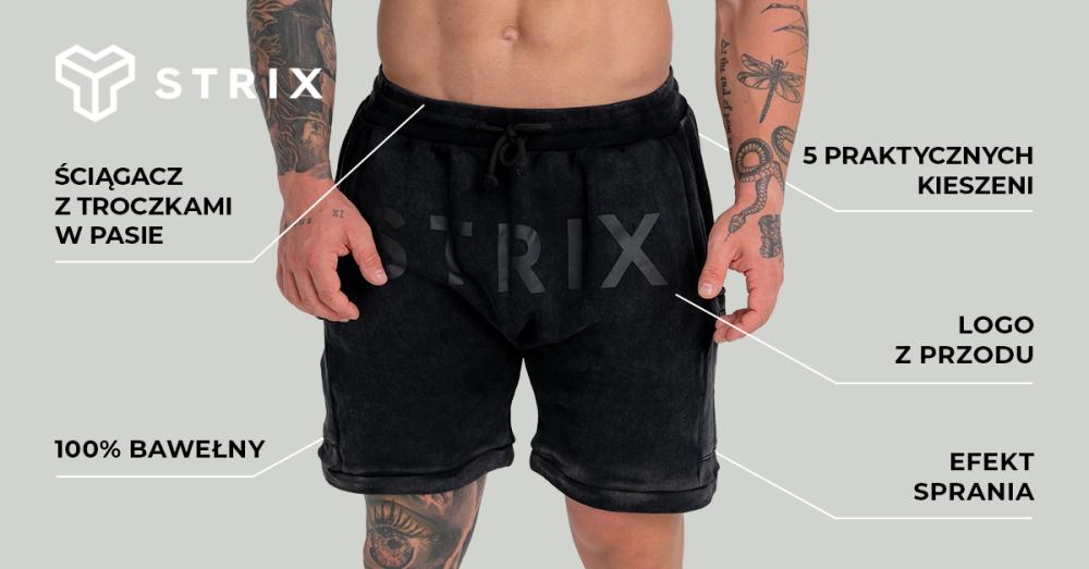 Shorts Washed Black - STRIX