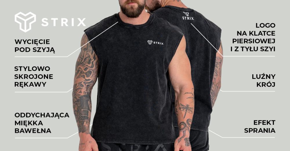 Washed Tank Top Black - STRIX