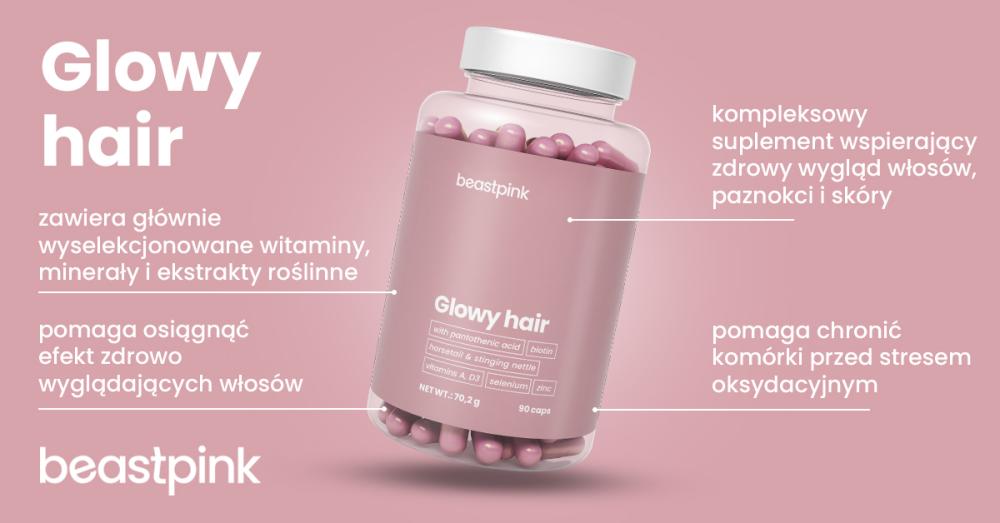 Glowy Hair - BeastPink
