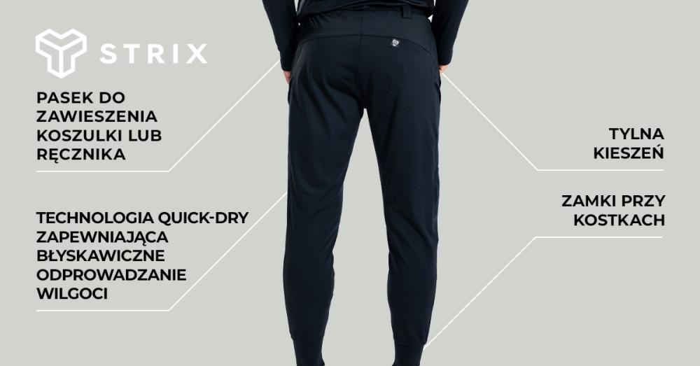 Czarne spodnie sportowe ULTRA - STRIX