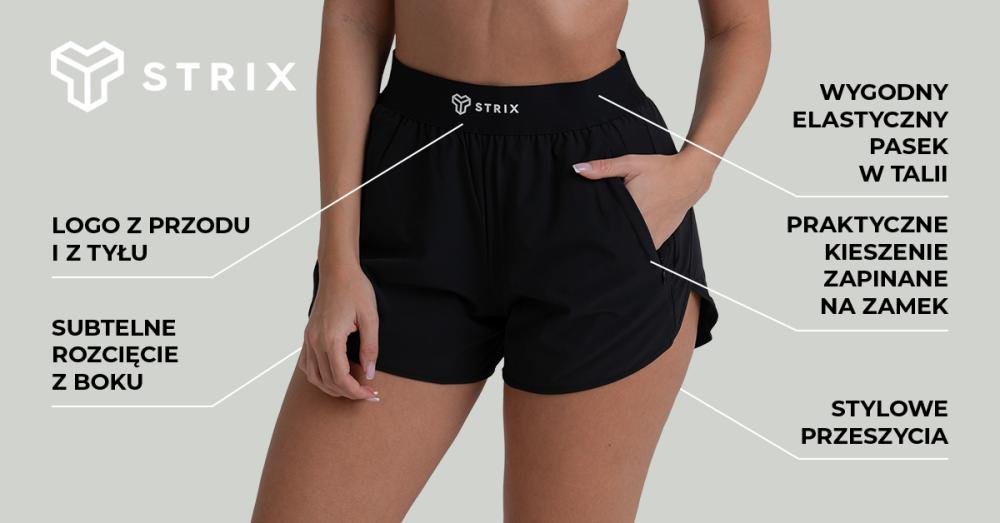 Damskie szorty ZOA czarne - STRIX