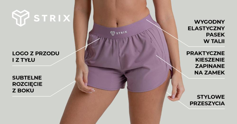 Damskie szorty ZOA czarne - STRIX