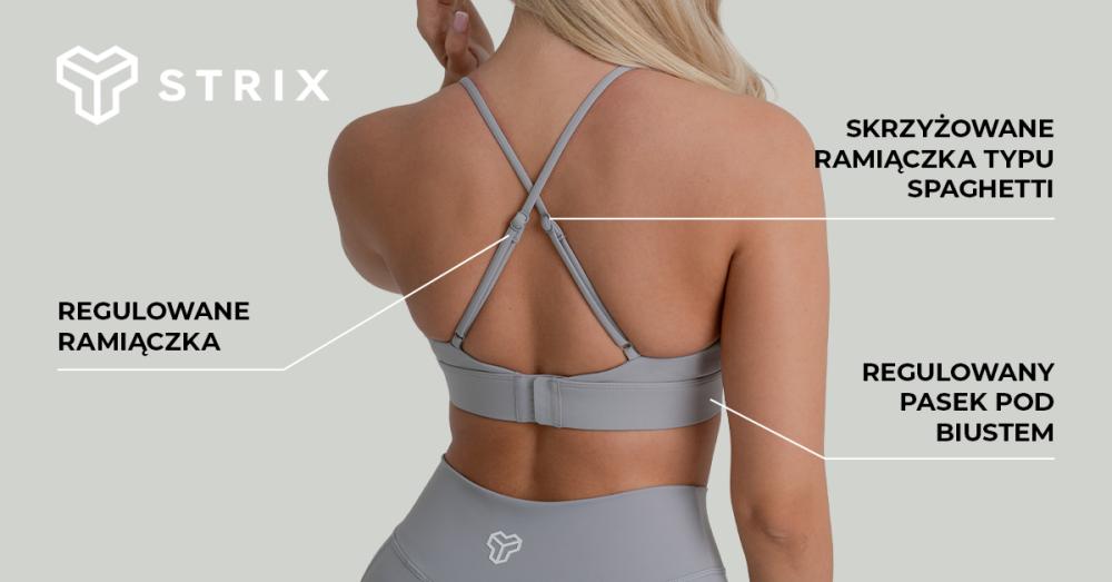 ZOA Triangle Sports Bra Black - GymBeam