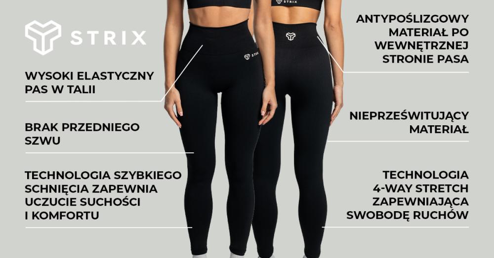 Damskie legginsy bezszwowe Moss - STRIX