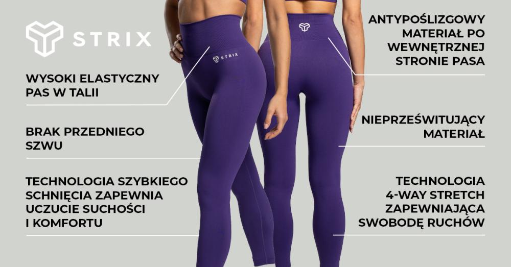 Damskie legginsy bezszwowe Moss - STRIX