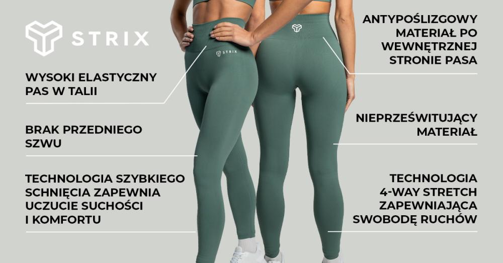 Damskie legginsy bezszwowe Moss - STRIX