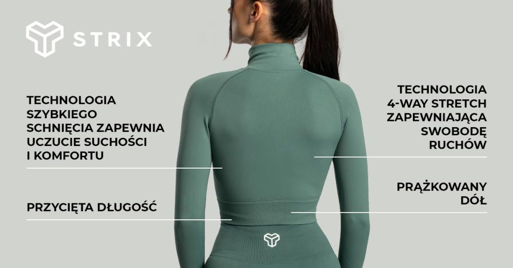 Women's Seamless Cropped Top Moss - STRIX