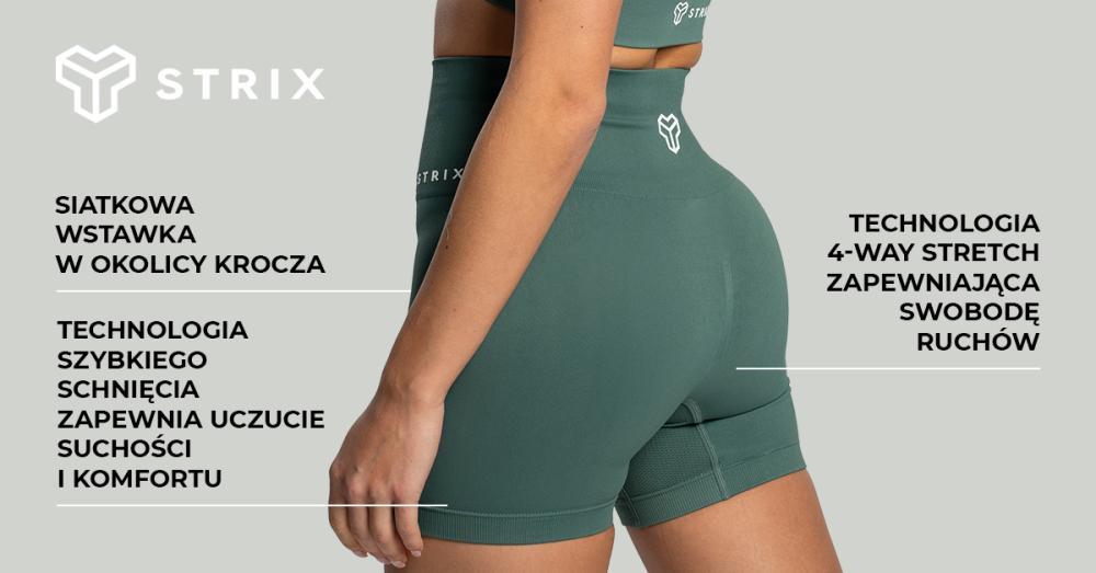 Women's Seamless Shorts Moss - STRIX