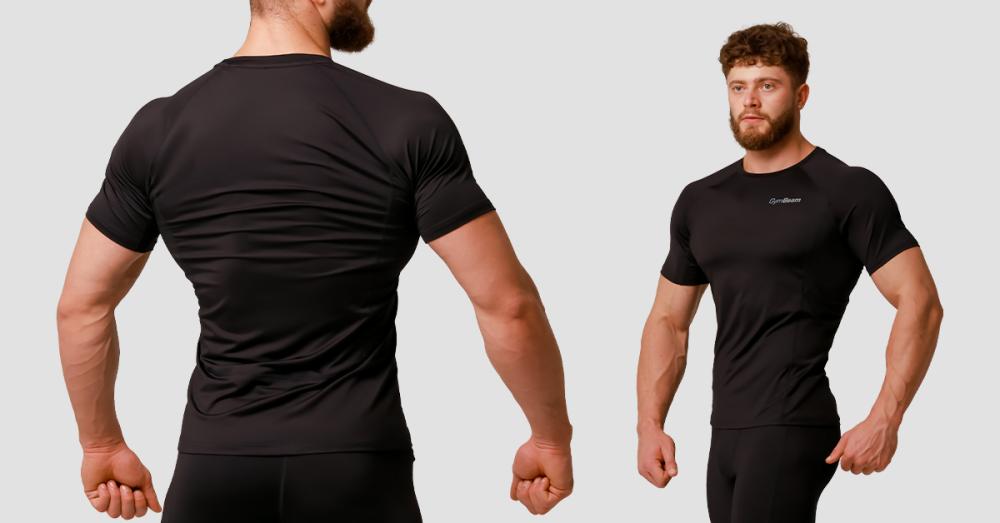 Pulse Running T-Shirt Black - GymBeam