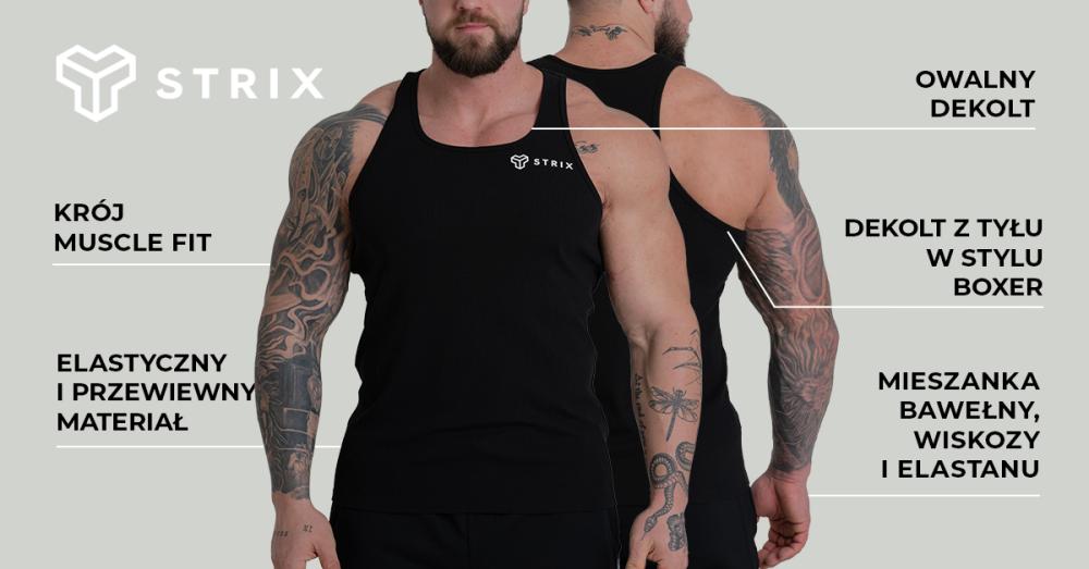 Ribbed Tank Top Black - STRIX