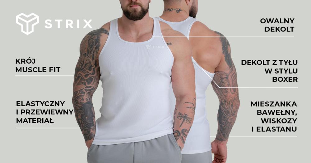 Ribbed Tank Top Black - STRIX