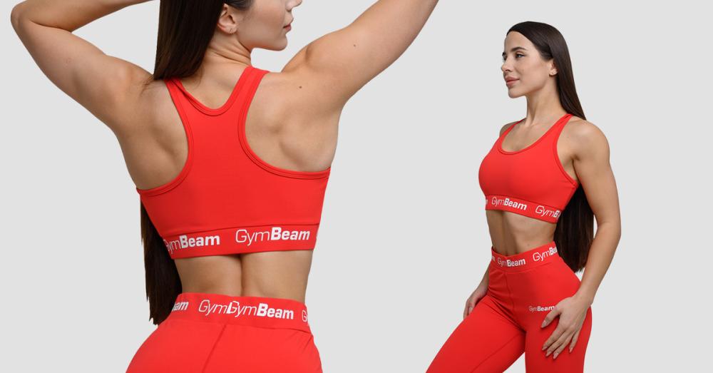 Biustonosz damski Simple Bra Rouge Red - GymBeam 