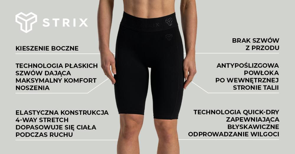 Lunar Biker Shorts Black - STRIX