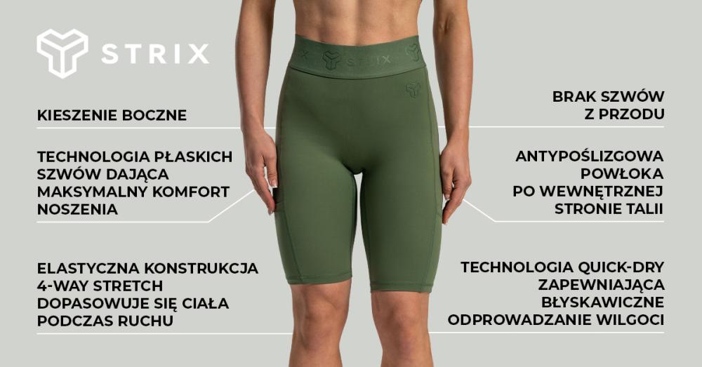 Lunar Biker Shorts Cedar Green - STRIX