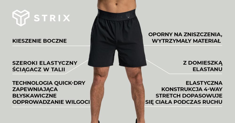 Lunar Shorts Black - STRIX