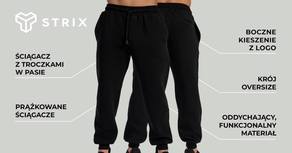 Relaxed Joggers Black - STRIX