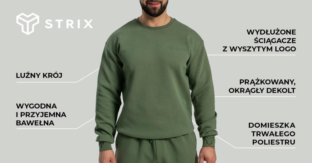 Relaxed Sweatshirt Cedar Green - STRIX