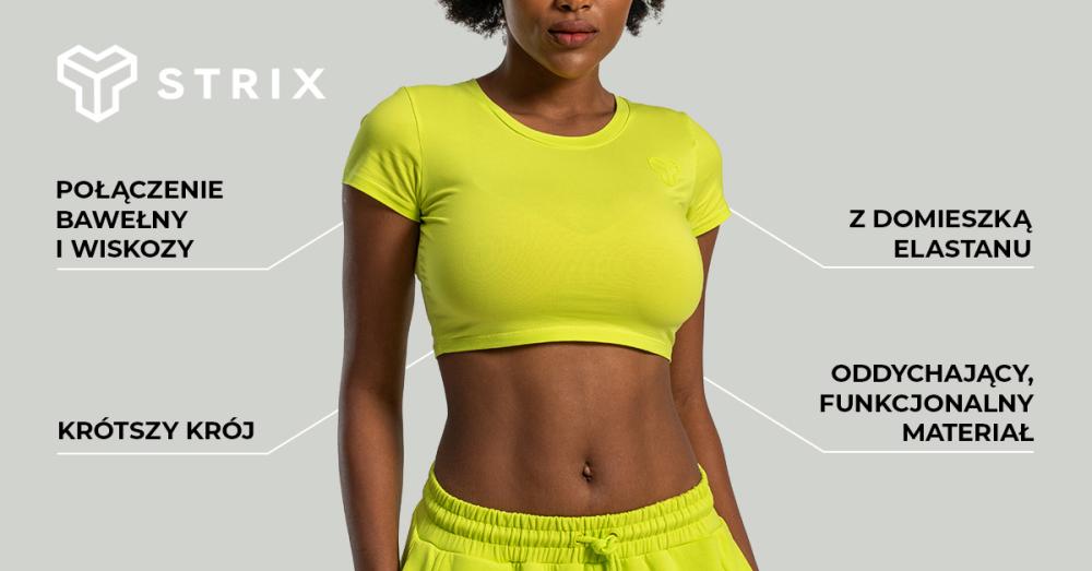 Women‘s Essential Crop Top Chartreuse - STRIX
