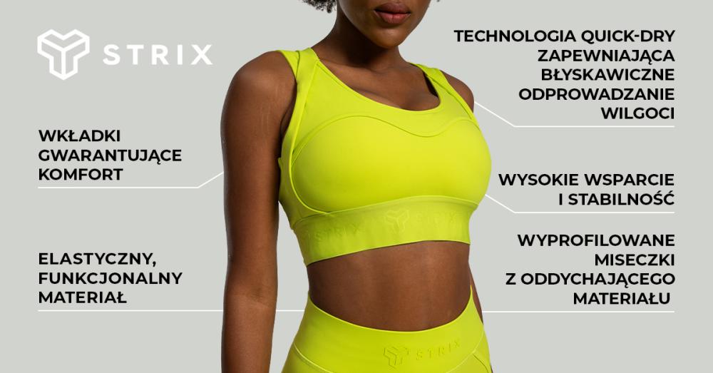 Lunar Sports Bra Chartreuse - STRIX