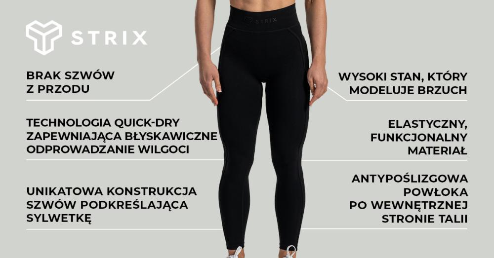 Damskie legginsy Lunar Black - STRIX