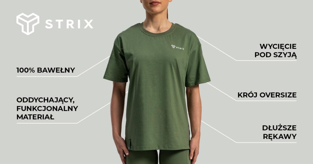 Women's Lunar Oversized Tee Cedar Green - STRIX