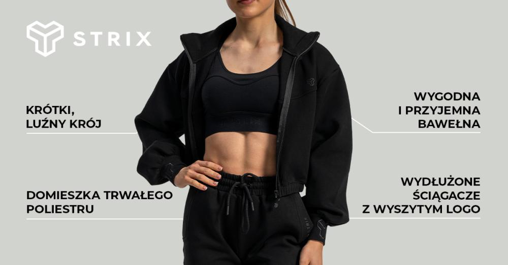 Damska kurtka Lunar Zip-Up Jacket Black - STRIX