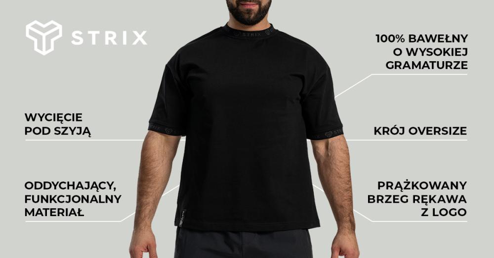 Oversized Heavy Tee Black - STRIX