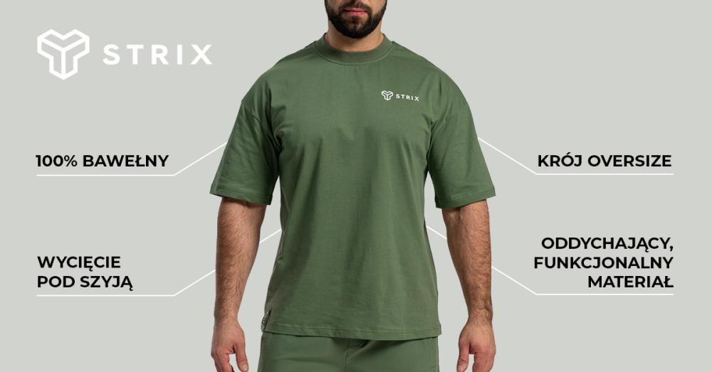 Oversized Tee Cedar Green - STRIX