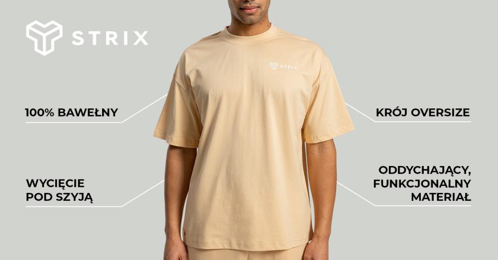 Oversized Heavy Tee Sandshell - STRIX